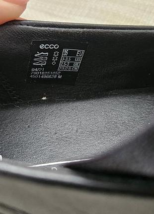Кожаные туфли ecco 5