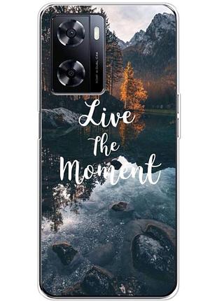 Чехол силиконовый с картинкой на oneplus nord n20 se (природа, озеро в горах)