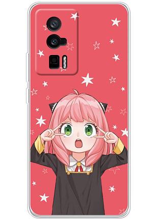 Чохол силіконовий з картинкою на xiaomi poco f5 pro (аніме, anime)