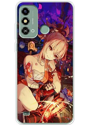 Чохол силіконовий з картинкою на zte blade a53 (аніме, anime)