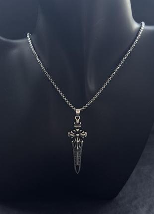 Підвіска chrome hearts меч 2