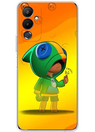 Чехол силиконовый с картинкой на tecno pova 4 (бравл старс, brawl stars)