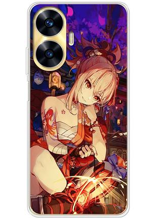 Чехол силиконовый с картинкой на realme c55 (аниме, anime)