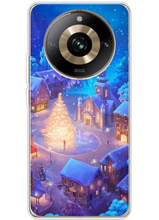 Чохол силіконовий з картинкою на realme 11 pro (новорічний)