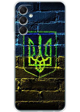 Чохол силіконовий з картинкою на samsung galaxy m34 5g (m346) (патріотичний, герб україни)