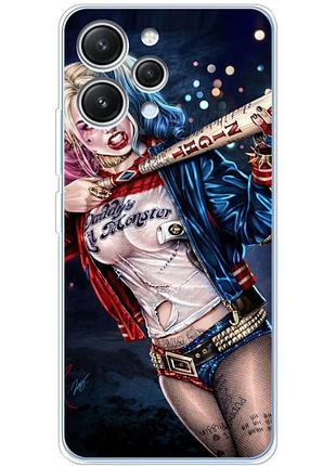 Чехол силиконовый с картинкой на xiaomi redmi 12 (харли квинн, harley quinn)