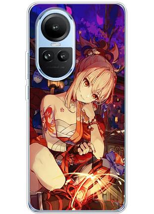 Чохол силіконовий з картинкою на oppo reno 10 pro (аніме, anime)