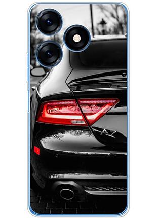 Чохол силіконовий з картинкою на tecno spark 10c (машина, audi a7)