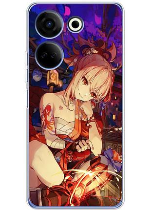 Чохол силіконовий з картинкою на tecno camon 20 pro 4g (аніме, anime)