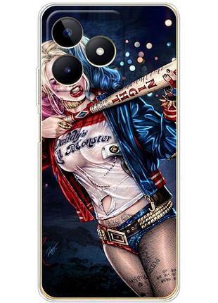 Чохол силіконовий з картинкою на realme c53 (харли квинн, harley quinn)