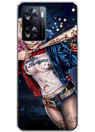Чехол силиконовый с картинкой на oneplus nord n20 se (харли квинн, harley quinn)