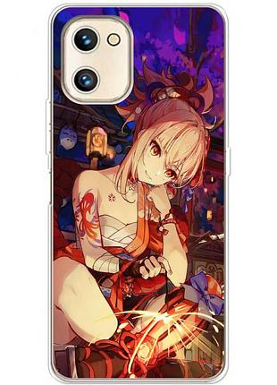 Чехол силиконовый с картинкой на umidigi a13s (аниме, anime)