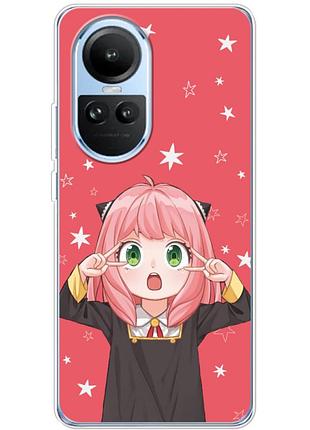 Чехол силиконовый с картинкой на oppo reno 10 (аниме, anime)