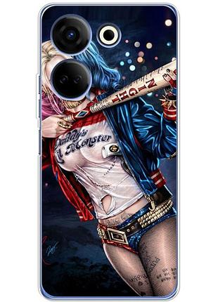 Чохол силіконовий з картинкою на tecno camon 20 pro 4g (харли квинн, harley quinn)