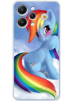 Чехол силиконовый с картинкой на xiaomi redmi 12 (литл пони, my little pony)