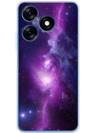 Чехол силиконовый с картинкой на tecno spark 10 (космос)