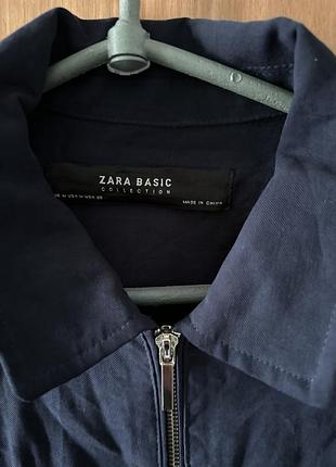 Темно-синя куртка zara basic 2