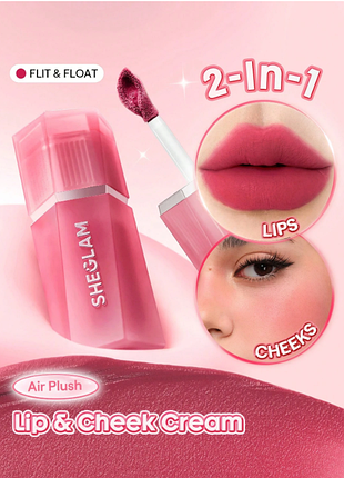 Румяна и помада 2-в-1 sheglam air plush lip &amp; cheek - 029 flit &amp; float (6018-029)