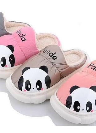 Тапочки детские panda, домашние мягкие, 28/29 (17,5 см), 30/31 (18,5 см)
