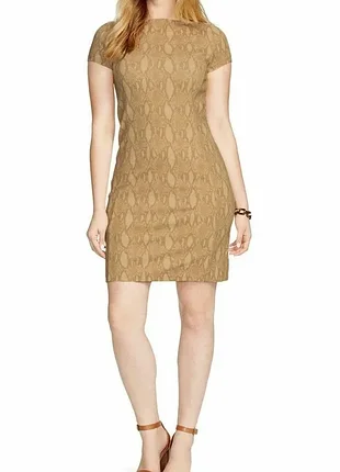 Платье-футляр lauren by ralph lauren с коричневым принтом питона