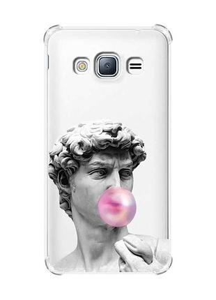 Чехол с утолщенными углами на samsung galaxy j3(2016) j310 :: скульптура (принт 352)