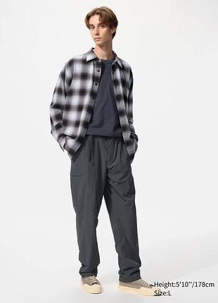 Штани uniqlo сірі warm lined trousers