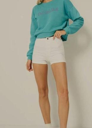 Нові білі шорти jennyfer (m / 38) — high waist jegging
