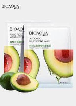 Тканинна маска для обличчя з екстрактом авокадо bioaqua avocado moisturizing mask 25г
