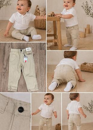 Штани котонові denim co на 6-9 міс