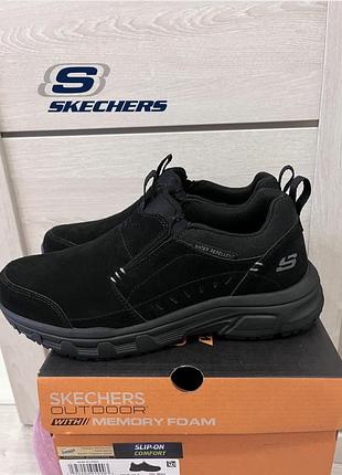 Сліпони skechers mens oak canyon rydock black 41,5/8,5 /27см оригінал