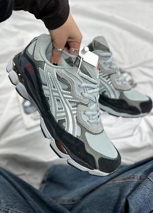 Кроссовки аsics gel nyc grey black артикул 0804