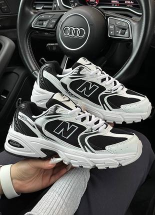 Женские кроссовки new balance 530 black white