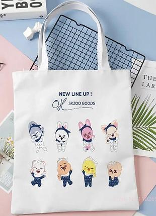 Сумка skzoo мерч stray kids, 40х40см