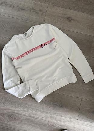 Світшот реглан худі lee cooper m оверсайз біла кофта