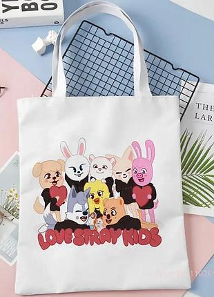 Сумка skzoo мерч stray kids, 40х40см
