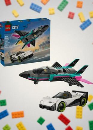 Lego city 60489 реактивний літак проти автомобіля