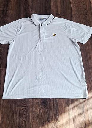 Мужская уникальная спортивная футболка поло lyle &amp; scott оригинал большой размер
