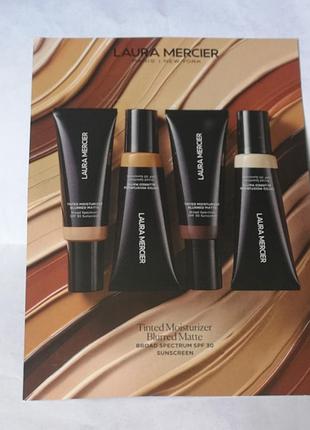 Палетка образцов тонального крема laura mercier tinted moisturizer blurred matte, 6*0,03 гр.