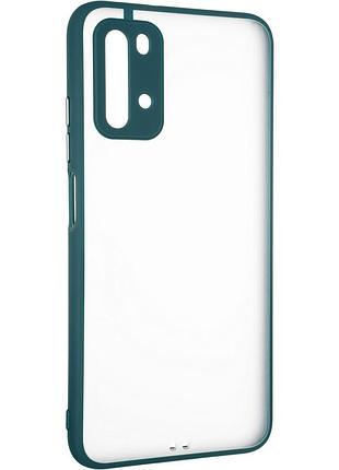 Чехол fiji matt new для xiaomi redmi 9t бампер матовый green