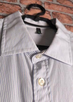 Сорочка в полоску slim fit united colors of benetton полосата