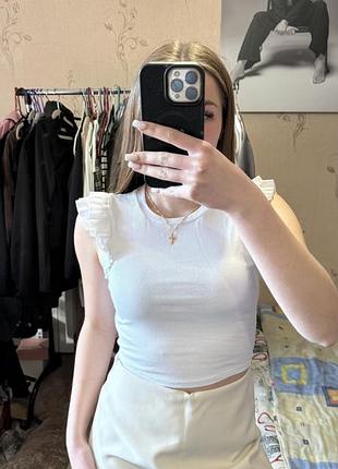 Топ білий zara