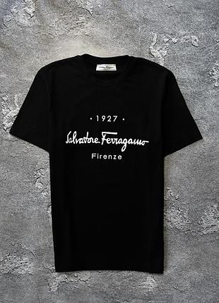 Оригинальная salvatore ferragamo футболка чёрная оригинал m-l