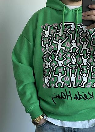 Худи кофта толстовка свитер свитшот реглан keith haring primark h&m