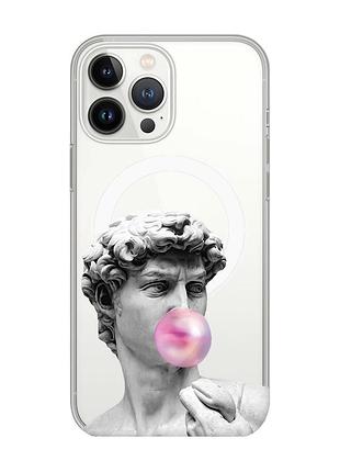 Магнитный чехол на iphone 15 pro max с поддержкой magsafe :: скульптура (принт 352)