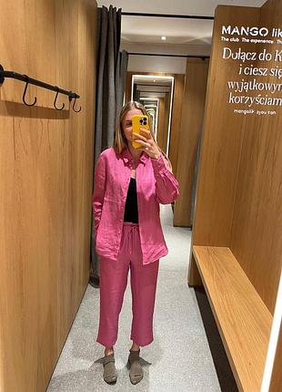 Льняний костюм mango