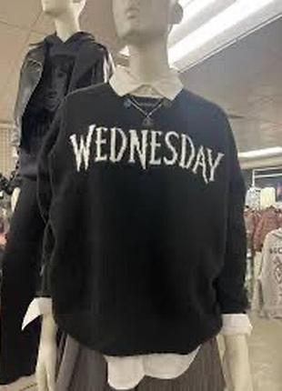 Оверсайз светр wednesday чорний