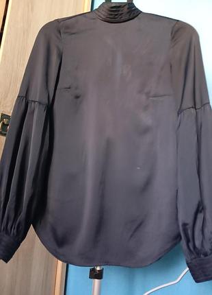 Новая каленая шелковая блуза 42-44 от h&amp;m