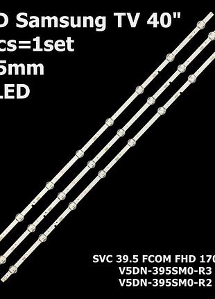 Led підсвітка samsung tv 40" svc 39.5 fcom fhd 170109 сy-jj040bgnv6v ue40j5000 hg40nd460 ue40m5000auxtk 1шт.