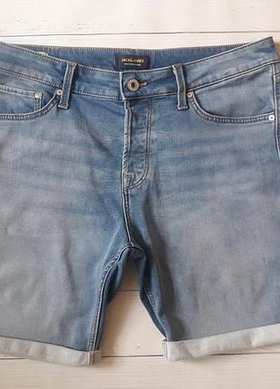 Стильные мужские джинсовые шорты jack&jones