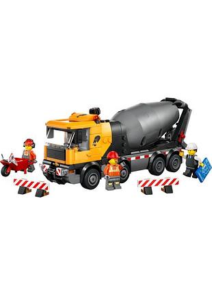 Яркий конструктор lego city 60478 бетоносмеситель 3